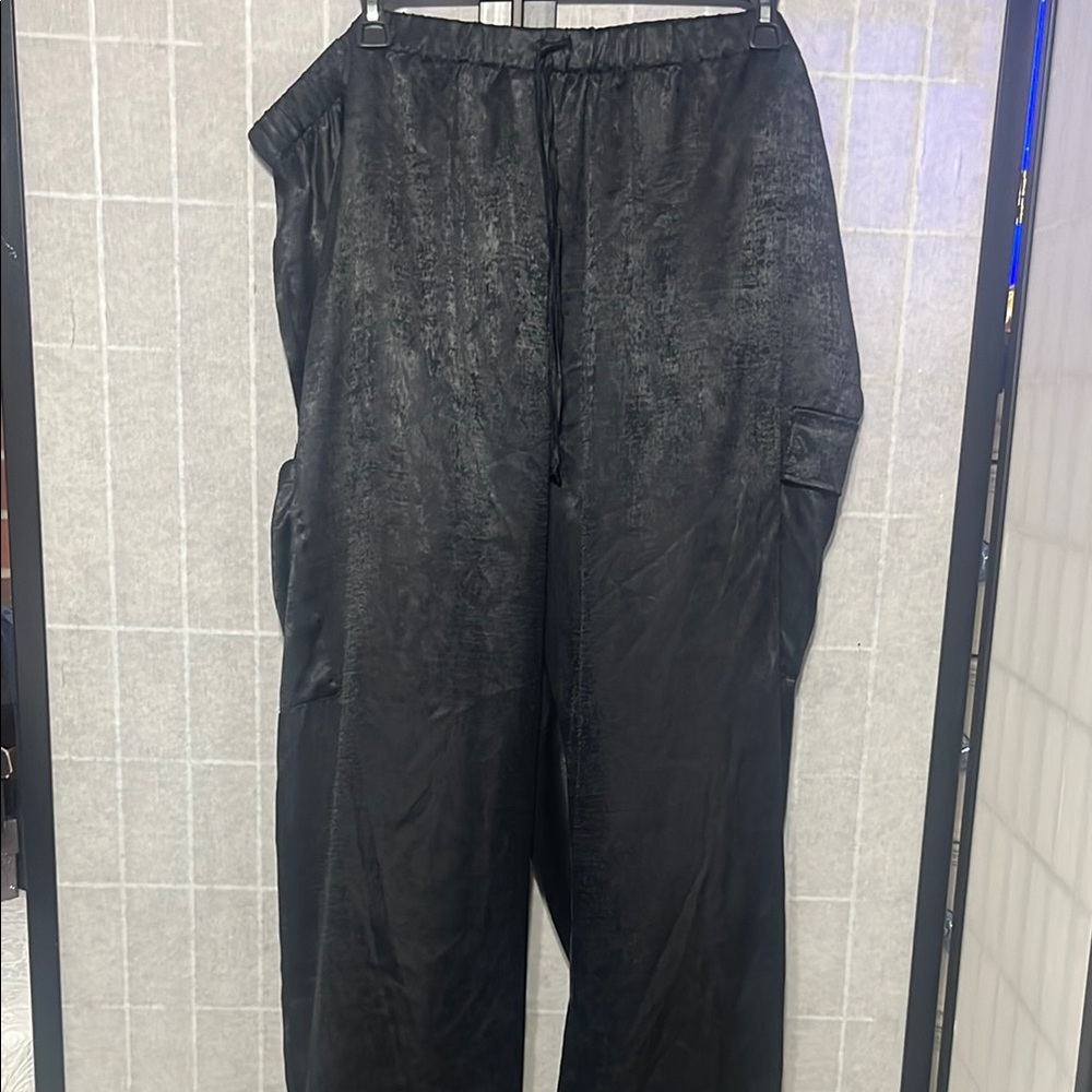NWT RACHEL Rachel Roy Black Cargo Pants